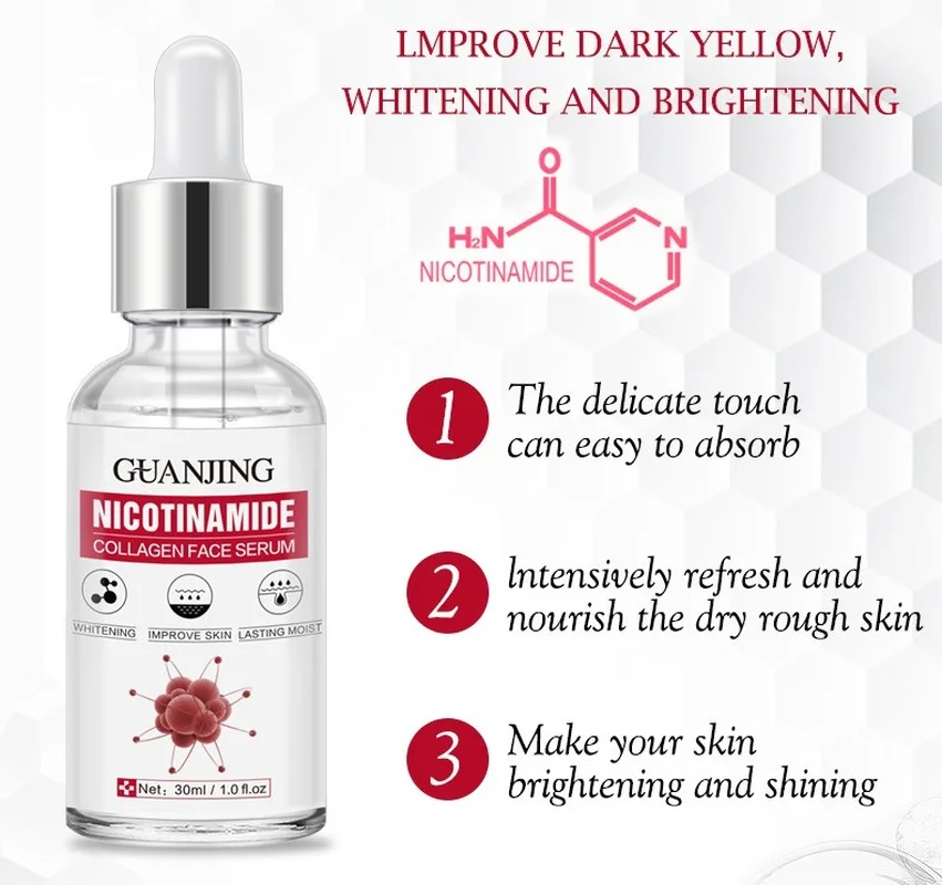 Ниациamсыворотка для лица выцветает тонкие линии Омолаживающая эссенция сужение