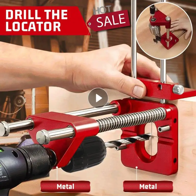 

Новинка, деревообрабатывающий инструмент из алюминиевого сплава, направляющая для сверления отверстий, удобная ручная сборка, автоматические сверла из пластика и стали