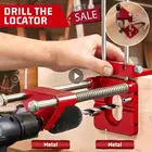 Новинка, деревообрабатывающий инструмент из алюминиевого сплава, направляющая для сверления отверстий, удобная ручная сборка, автоматические сверла из пластика и стали