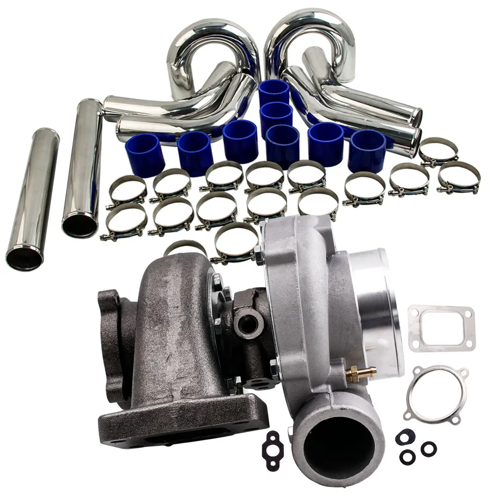 GT35 GT3582 GT3582R Turbo для Ford Falcon BA BF XR6 и 76 мм Комплект труб интеркулера T3 фланец воды