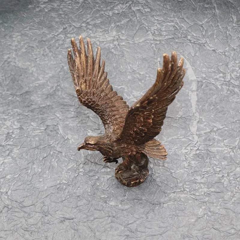 

Винтаж Медь Орел Украшение автомобиля Творческий рабочего мебели подарки украшения для дома и офиса Изделия из металла