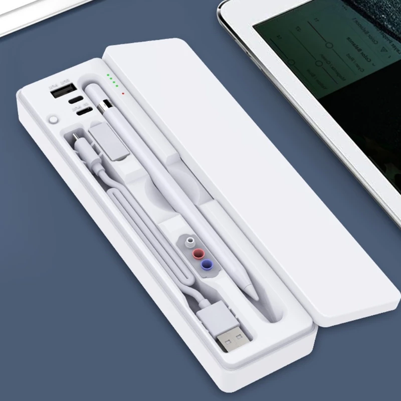 

Multi-PurposeAll in One Rechargeable Pencial Case Charging+Storage+Pen Holder QW