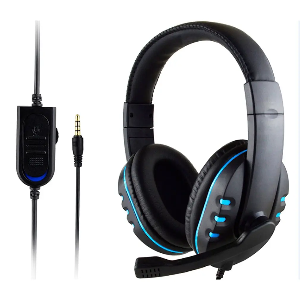 

Stereo Wired Gaming Headsets Headphones with Mic Bass Noise Isolating 3.5mm For PS4 Sony PlayStation 4 / PC