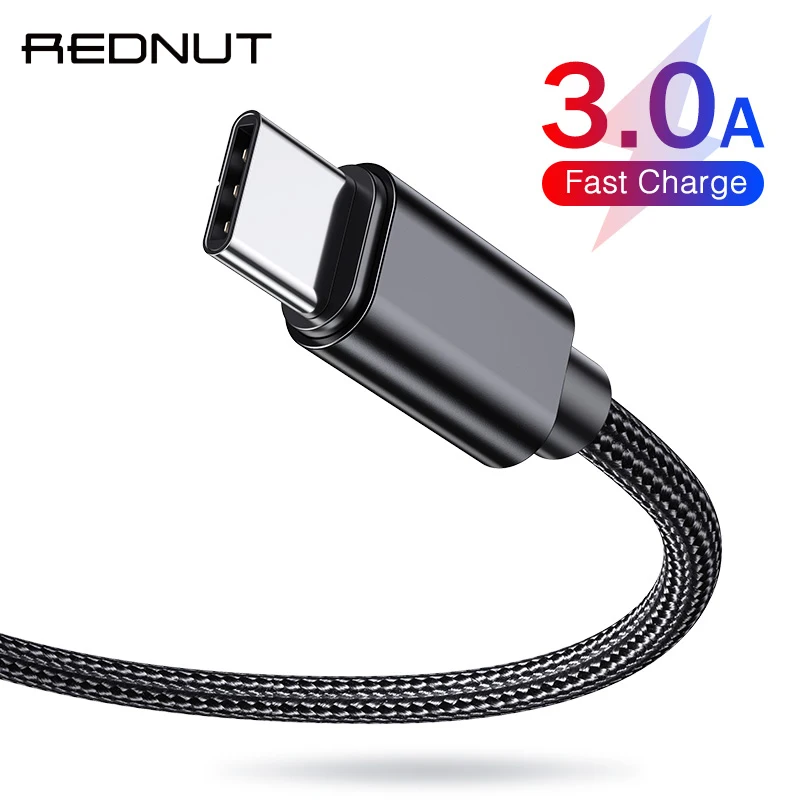 Кабель REDNUT type C для Xiaomi samsung Rednut Быстрая зарядка кабель передачи данных мобильного