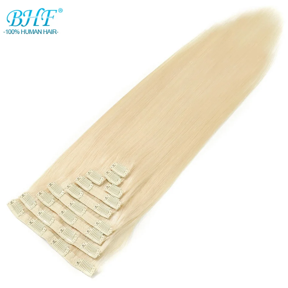 BHF Full Head Clip in Human Hair Extensions 160g to 280g Natural Human Hair Remy Hair Clip Ins