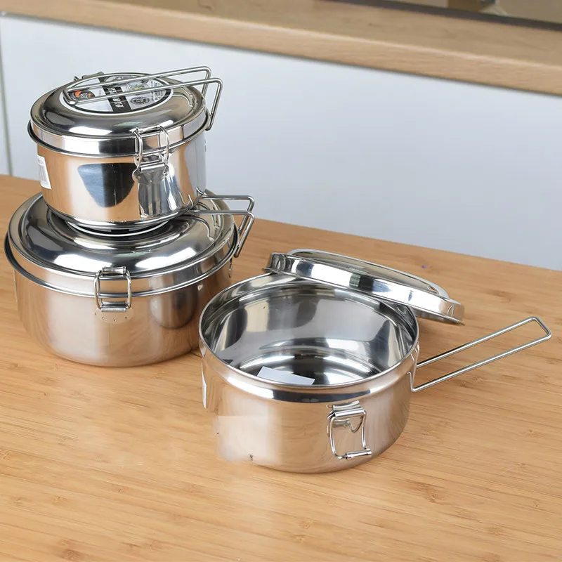 Ланч-бокс из нержавеющей стали 2 слоя с подогревом | Дом и сад