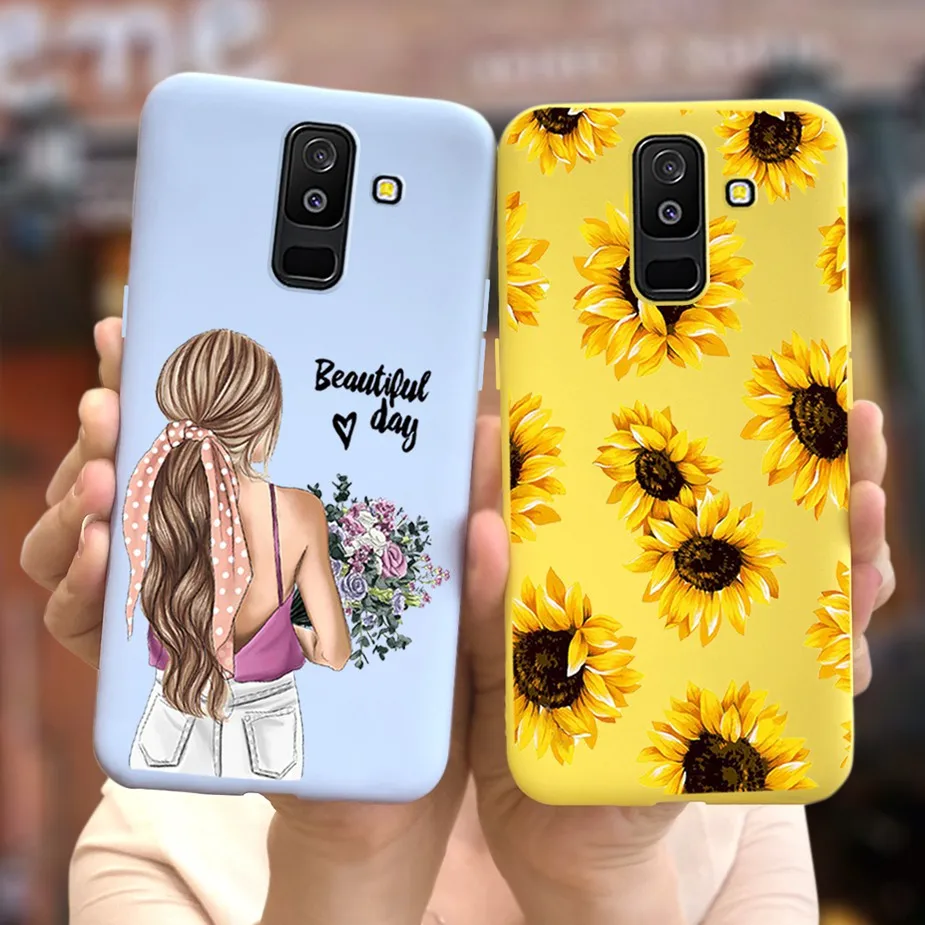 Популярные Подсолнечника чехол для Samsung Галактики J8 2018 SM J810F задняя крышка Чехлы