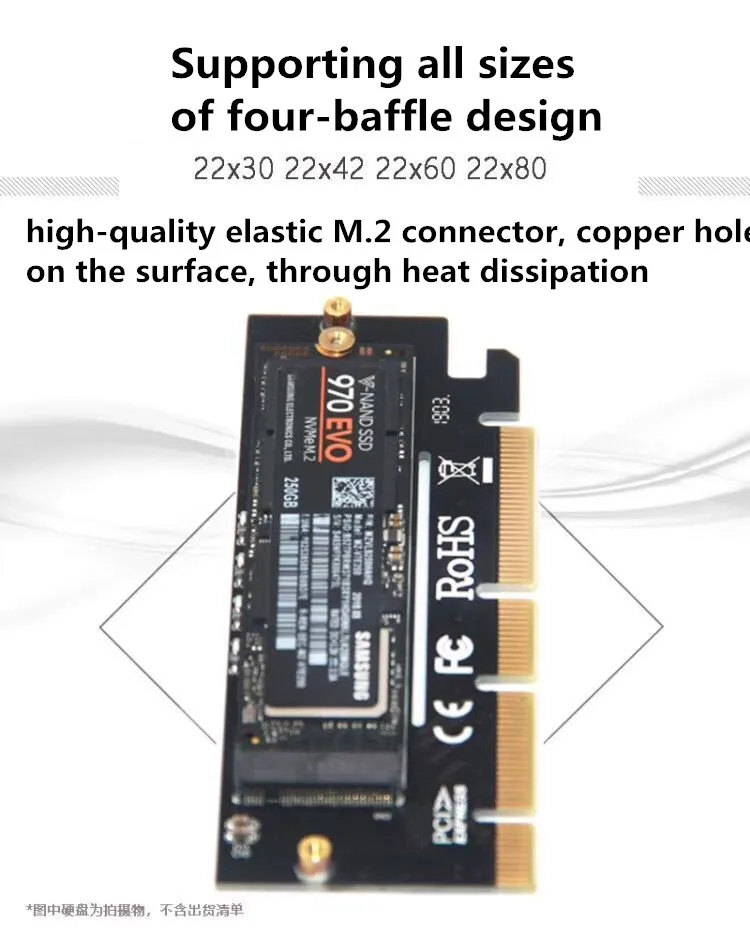 m 2 nvme ssd адаптер m2 к pcie 30 x16 контроллер к