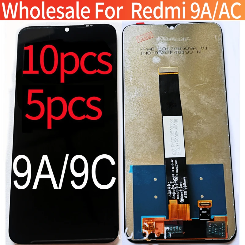 

5pcs/10Pcs/Lot For Xiaomi Redmi 9A LCD Screen Display With Touch Assembly For Redmi 9C Mobile Phone Parts