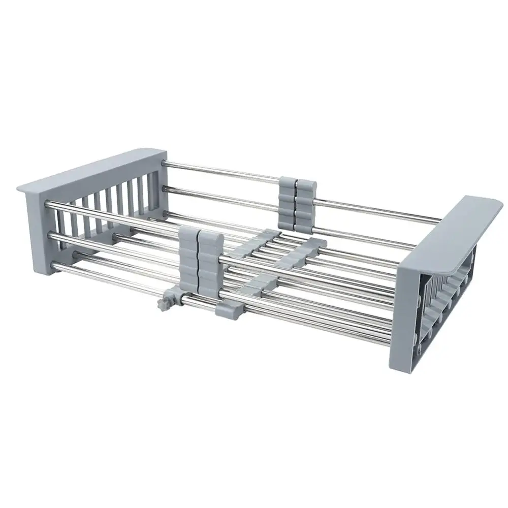 Регулируемая сушилка для посуды органайзер из нержавеющей стали хранения