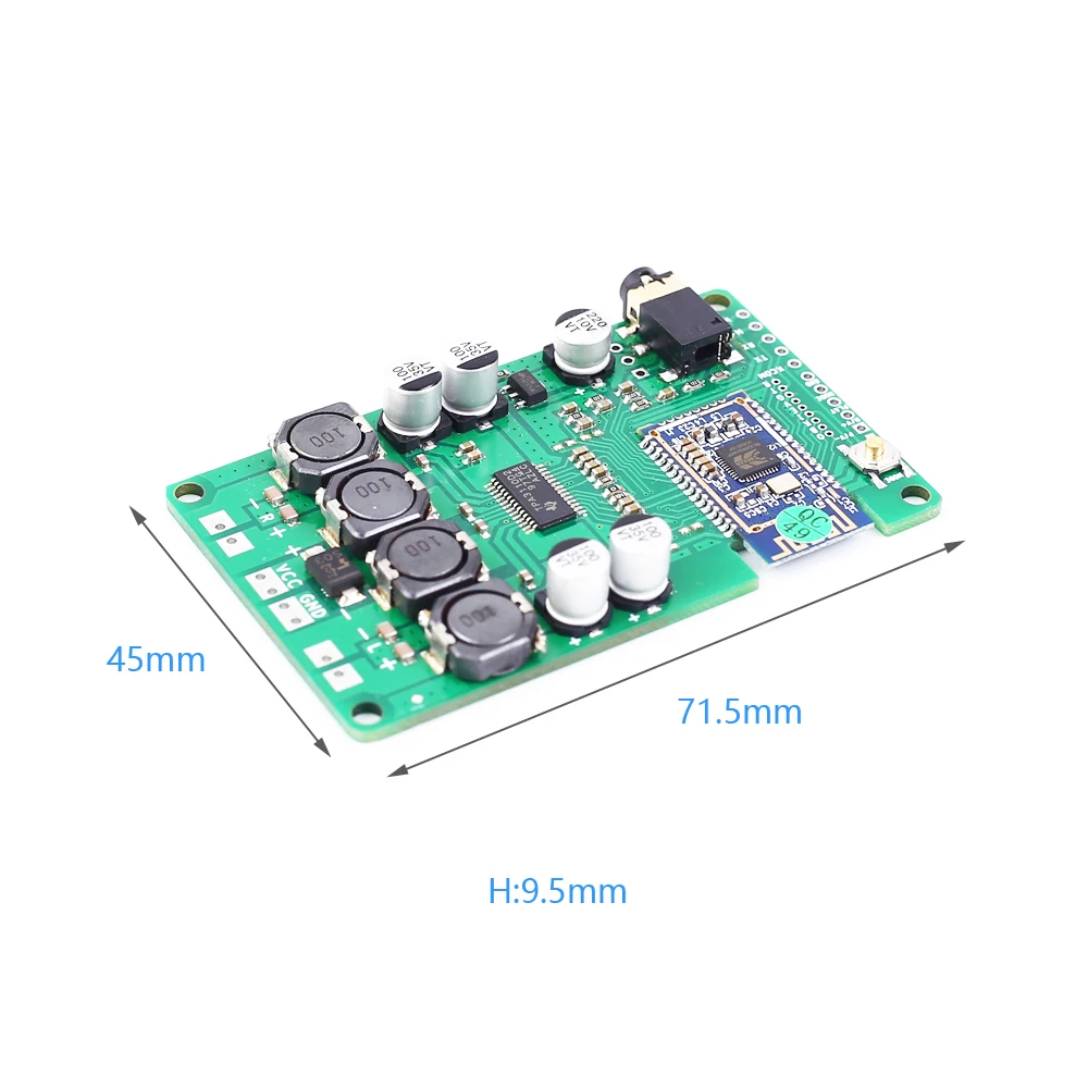 Беспроводная Плата усилителя мощности TWS Bluetooth 5 0 2x1 Вт/10 Вт AUX аудио поддержка