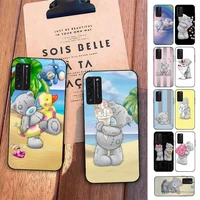 fhnblj lovely teddy bear phone case for huawei honor 10 i 8x c 5a 20 9 10 30 lite pro voew 10 20 v30