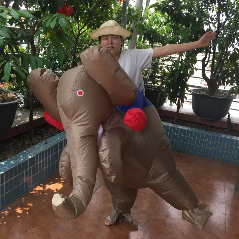 Женский праздничный карнавальный костюм динозавра ковбойские надувные забавные