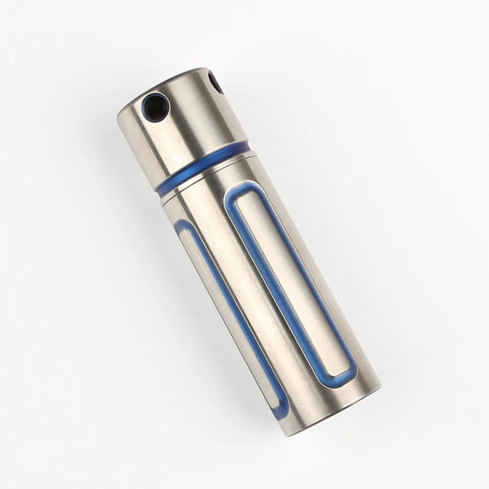 

Mini Titanium Alloy Waterproof Pot Medicine Sealed Bottle Capsule Multi-function Outdoor Emergency Tools