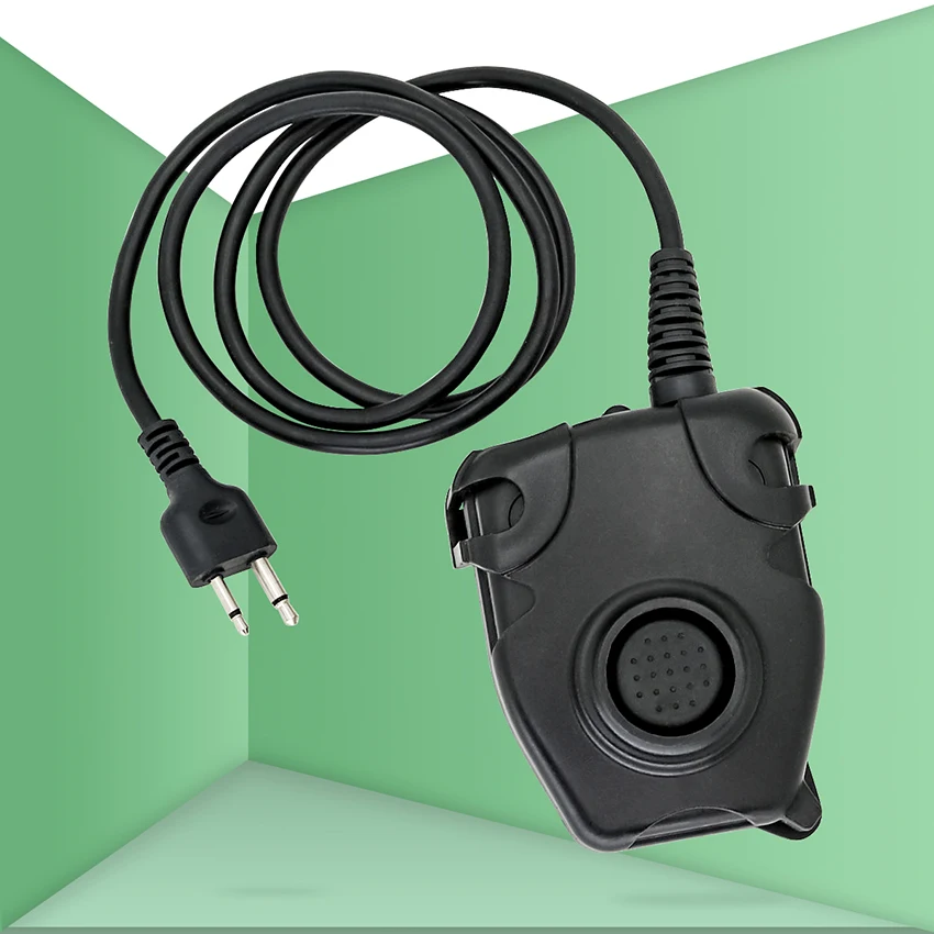 

Уличная охотничья Спортивная тактическая Гарнитура walkie-talkie military adapter PELTOR PTT one-button ICOM plug peltor ptt