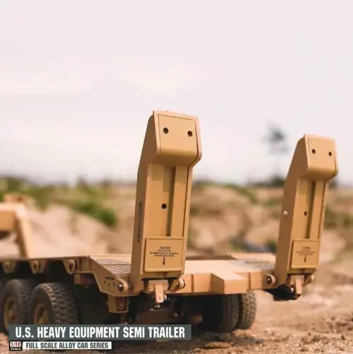 HG 1/12 Металл M747 P806 тяжелое оборудование полуприцепа военная модель транспортного