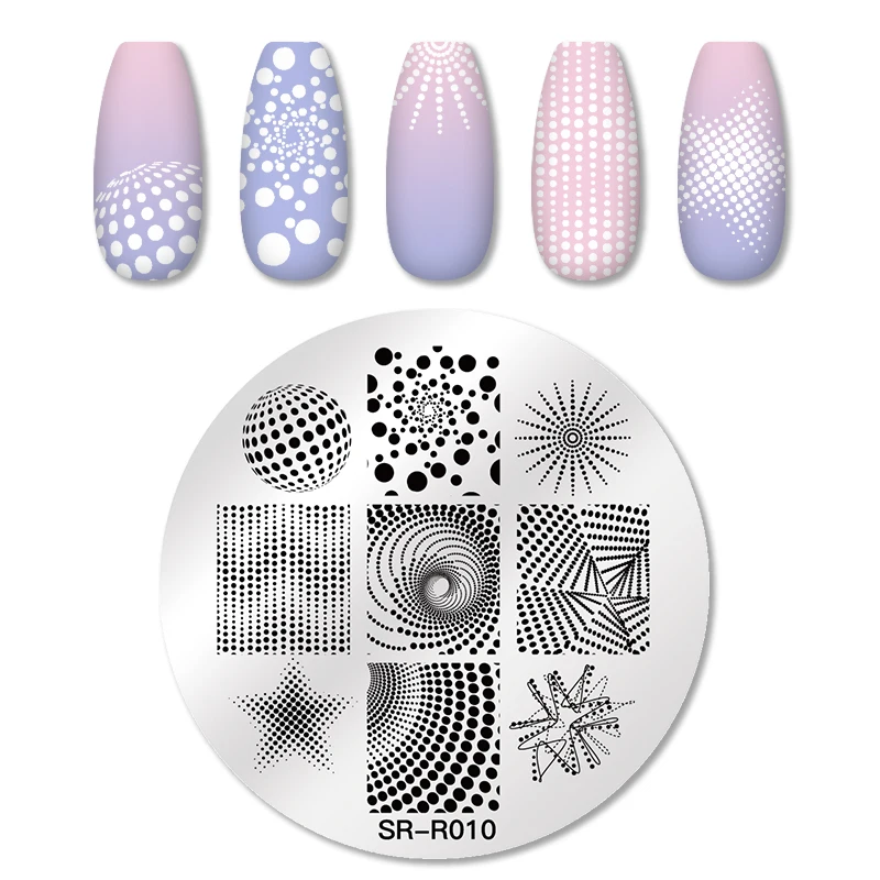 Штамп для дизайна ногтей шаблон штамповочных плит Бабочка кружево цветок