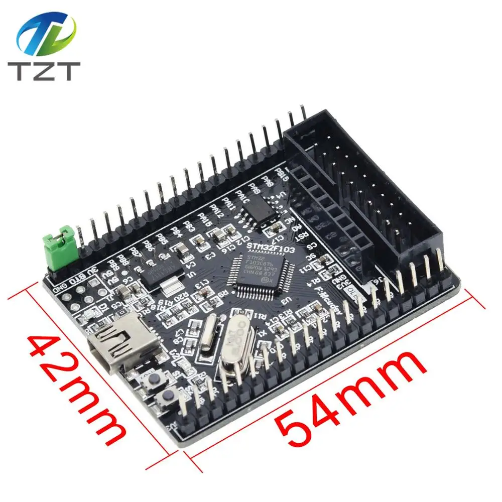 Системная плата TZT STM STM32F103C8T6 stm32f103 stm32f1 STM32 обучающая оценочный комплект макетная