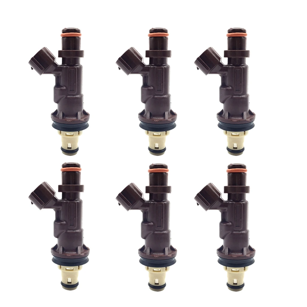 

6 упаковок топливных инжекторов, аксессуары для крепления автомобиля, обменные принадлежности для Toyota Tacoma 99-04 23250-62040