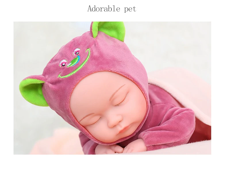 Кукла Детская Мягкая силиконовая Реалистичная 35 см