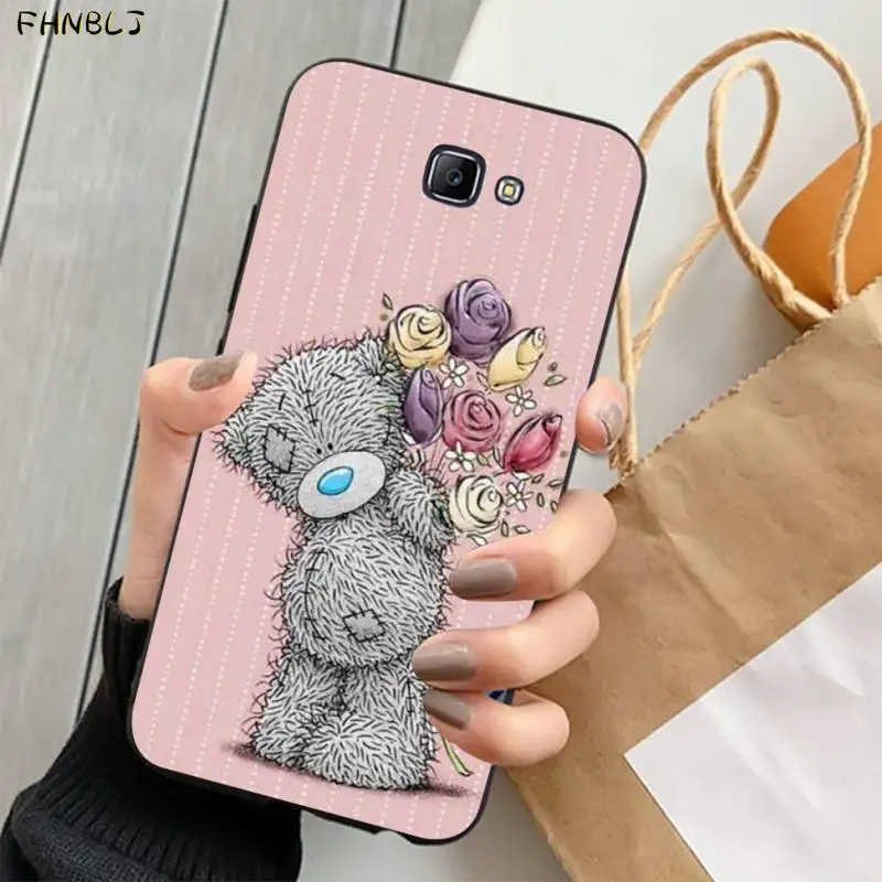 FHNBLJ милый плюшевый мишка ТПУ Мягкий силиконовый чехол для телефона Samsung J6 J7 J2 J5 prime