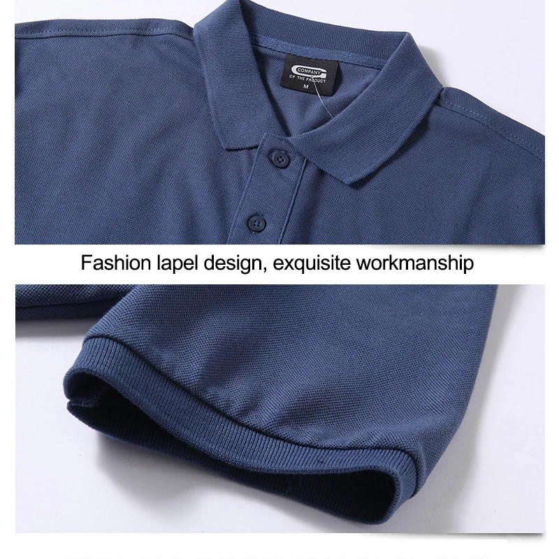 Мужская рубашка-поло из чистого хлопка с коротким рукавом | одежда