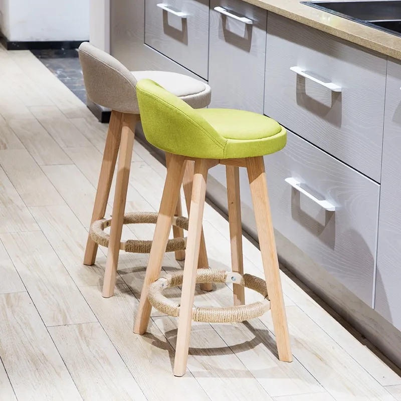 Барный стул Скандинавский современный минималистичный домашний твердый