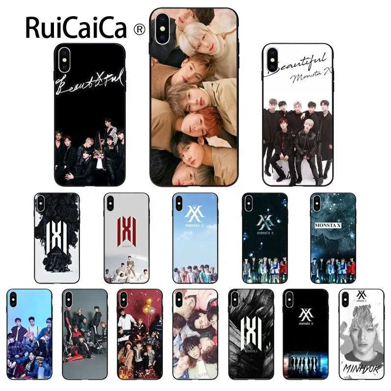 Ruicaica MONSTAX Monsta X kpop DIY роскошный высококачественный защитный чехол для iPhone 5 5Sx 6 7plus 8