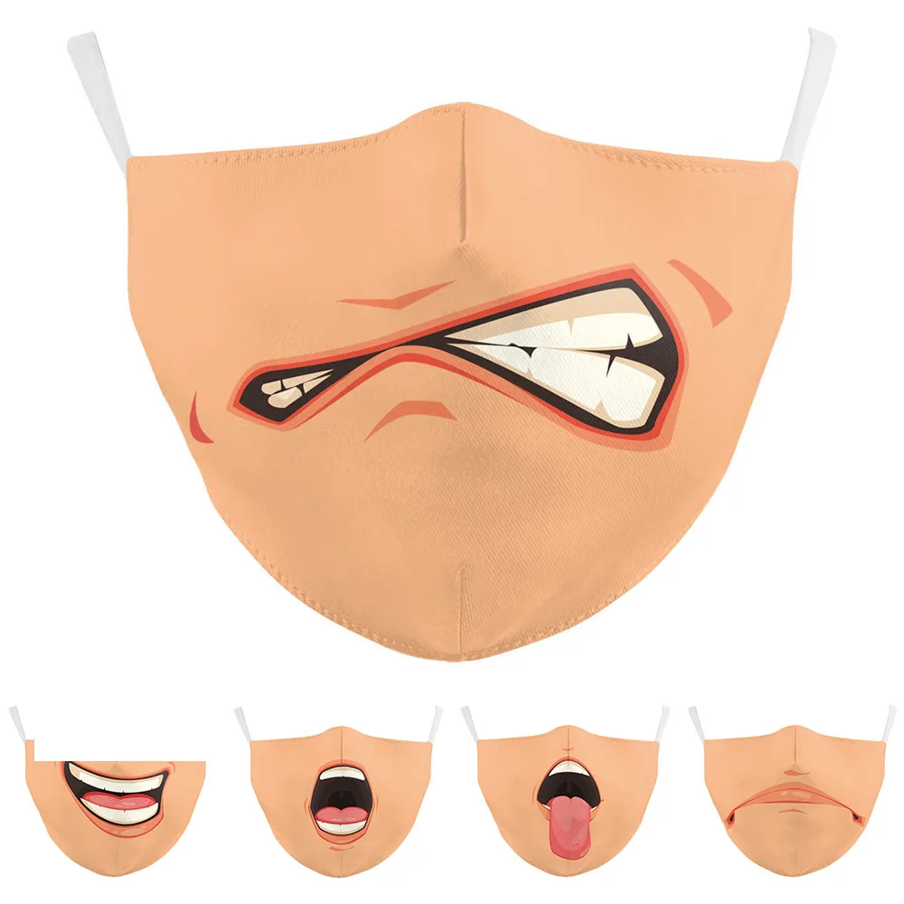 

Забавные Веселые удивленные выражения лица для женщин мужчин унисекс маска для косплея пылезащитные спортивные маски для веловечерние НКИ...