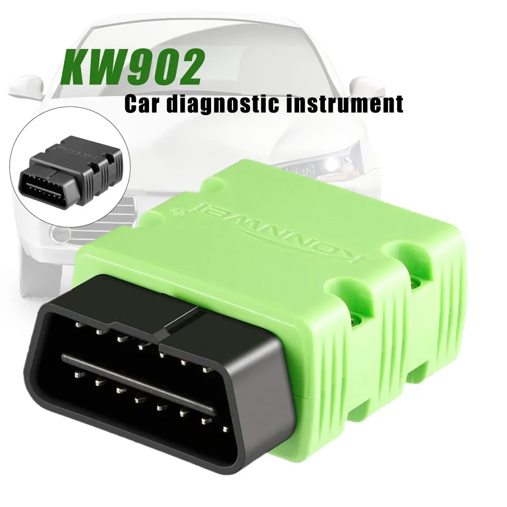 Konnwei KW902 ELM327 Bluetooth OBD2 автомобильный диагностический сканер неисправностей