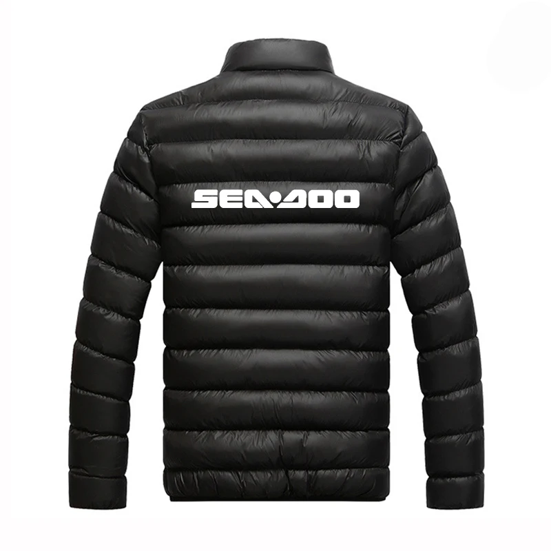 

Sea Doo Seadoo Moto Logo Winter 2021 Thicken Coat Men Jacket Fashion Cotton Padded Street Thick Warm Hooded Outerwear Clothe Mal