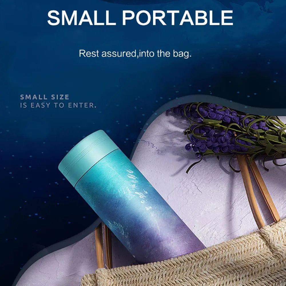 500 мл Короткая Стильная мода термос чашка 304 нержавеющая сталь 17 унций