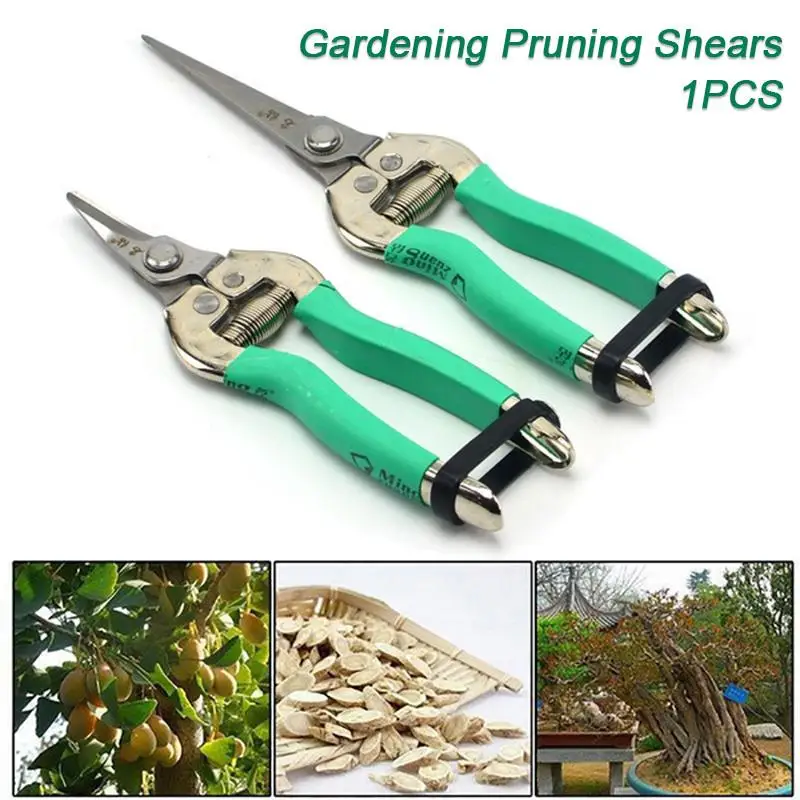 

Professional 2sizes Fashion Plant Garden Gardening Tool Pruning Shears Bent Portable Fruit Picking Scissors