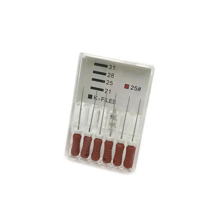 Эндодонтический корневой канал K Файлы (Ручное использование) стоматологический