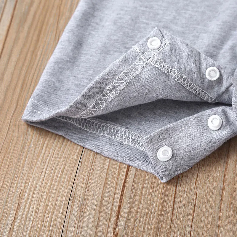 Детский хлопковый комбинезон с коротким рукавом и бабочкой|Ромперы| |