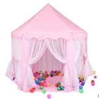 Палатка детская портативная, Замок принцессы для девочек, Wigwag, сухой бассейн для шаров, игрушечный бассейн для шаров, детский домик
