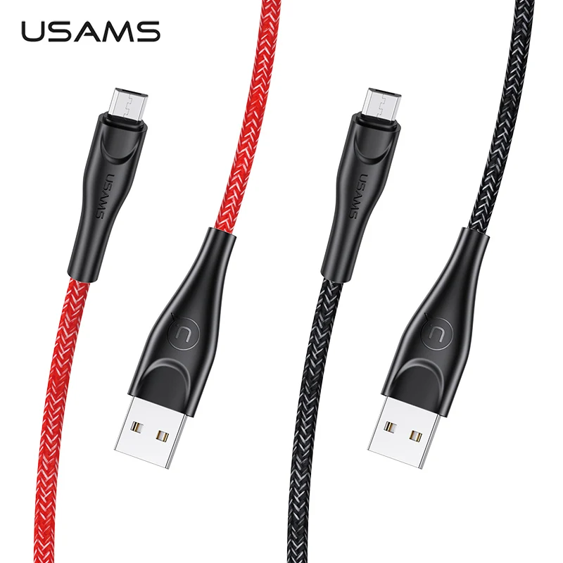USAMS 1m 2m 3m Type C Lighting Micro USB Mobile Phone Cable For iPhone 12 11 iPad Huawei Sumsung Android Charger Data | Мобильные
