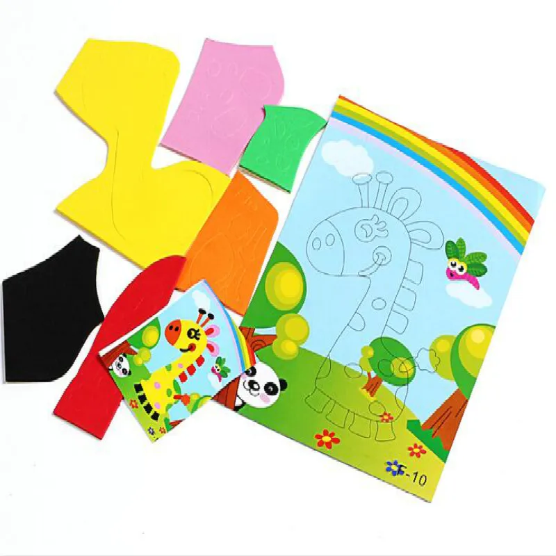 

Children's hand-posting and brain-working children's cognitive material package diy three-dimensional educational toys