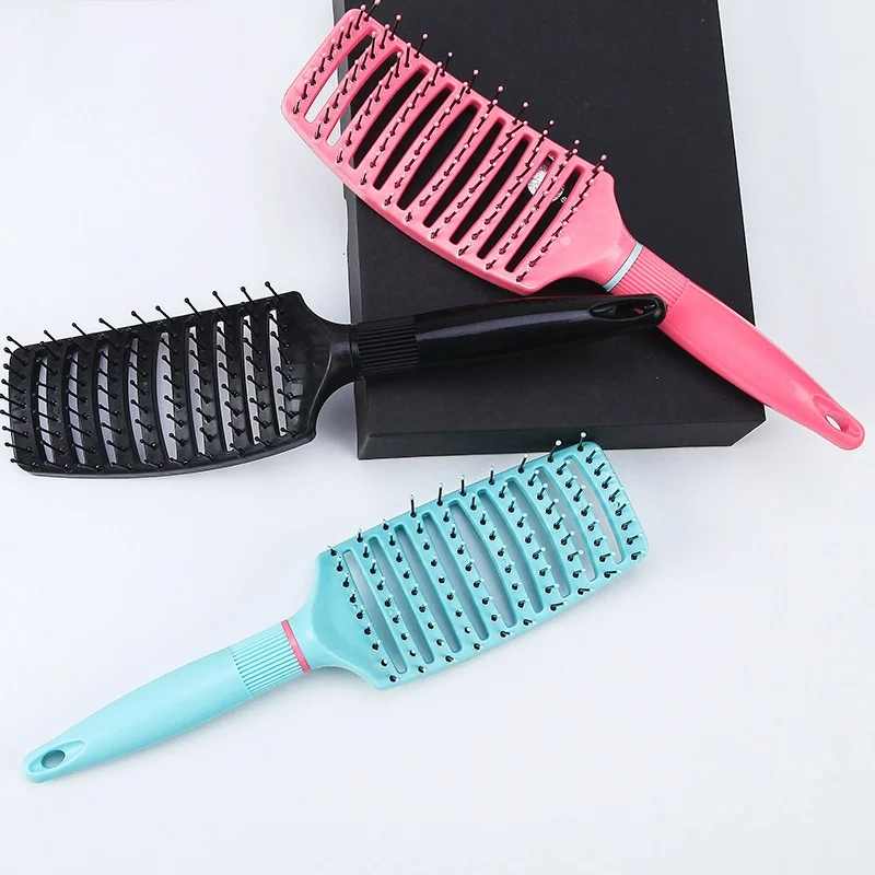 Новинка 2021 массажная расческа для волос и кожи головы большая изогнутая широкая