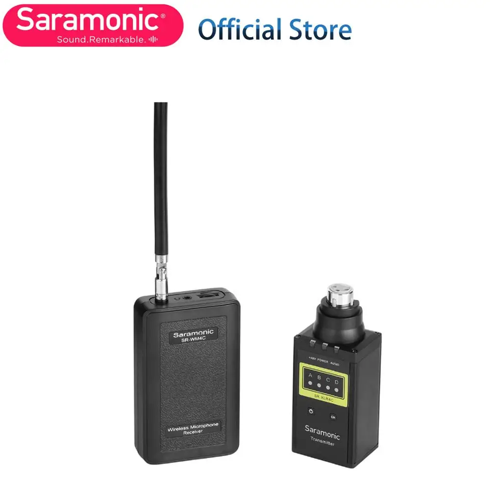 Saramonic SR-WM4CB Беспроводная микрофонная система с XLR вставным передатчиком для Canon Nikon DSLR камеры видеокамеры Youtube видео