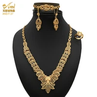african wedding jewellery set bridal jewelry gold plated dubai womens necklace nigerian earrings ethiopian copper jewelries