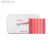 missha more lip lacquer kit long lasting 5 color lip glaze non stick longstay lip gloss waterproof matte lipstick korea cosmetic