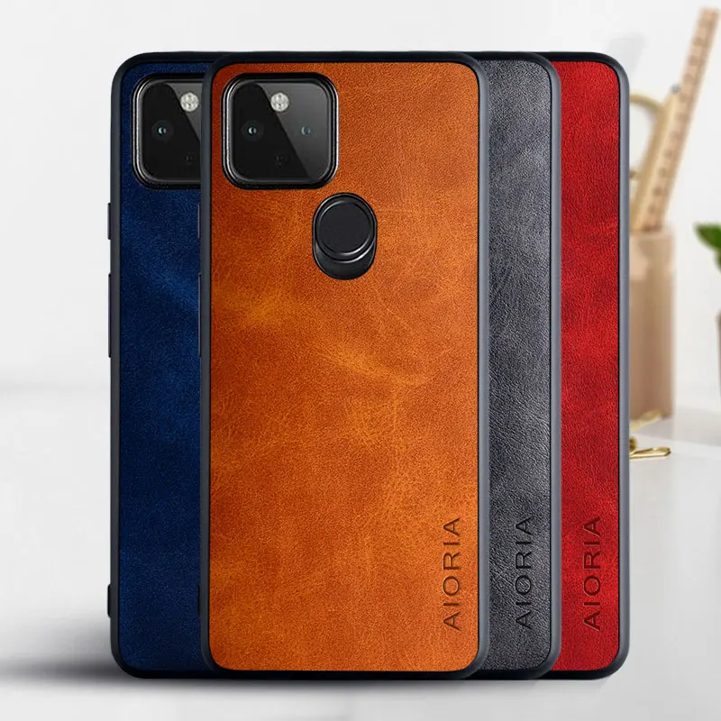 Чехол для телефона Google Pixel 5A 5G coque роскошные винтажные кожаные чехлы google pixel