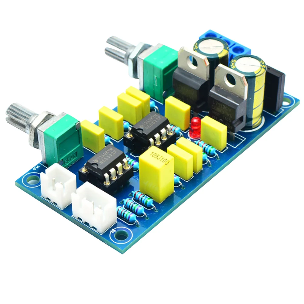 

Replacement PCB Pre-Amplifier Filter Board Accessories Audio Durable Subwoofer Professional Dual Power Bass Practical Low Pass