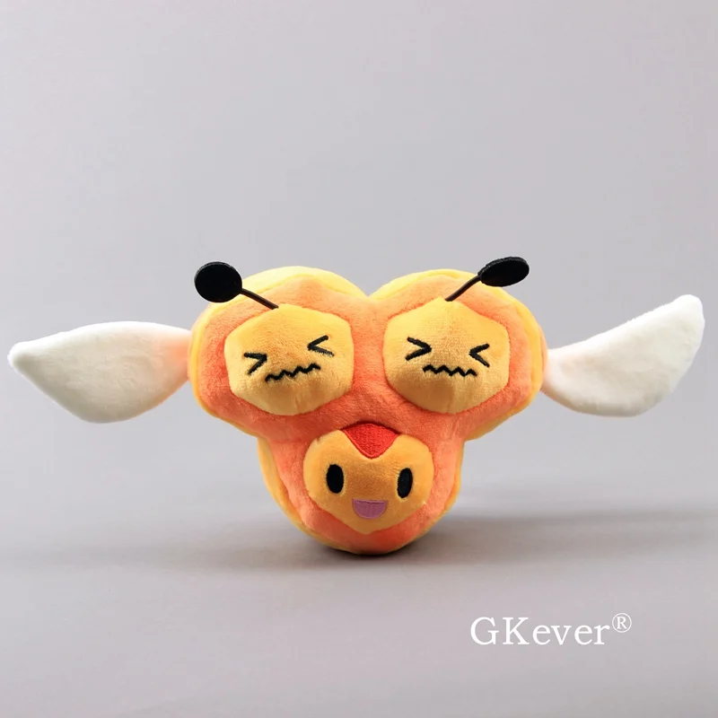 Combee 14cm 14-25 см каваи Пикачу Eevee Ditto плюшевые куклы игрушки милые воббуфет Combee Audino мягкие животные игрушки Аниме Дети подарок - Цвет: Combee 14cm