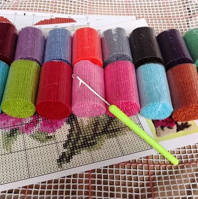 DIY ковер стеснительный медведь с защелкой крючок наборы 3D вязание крючком