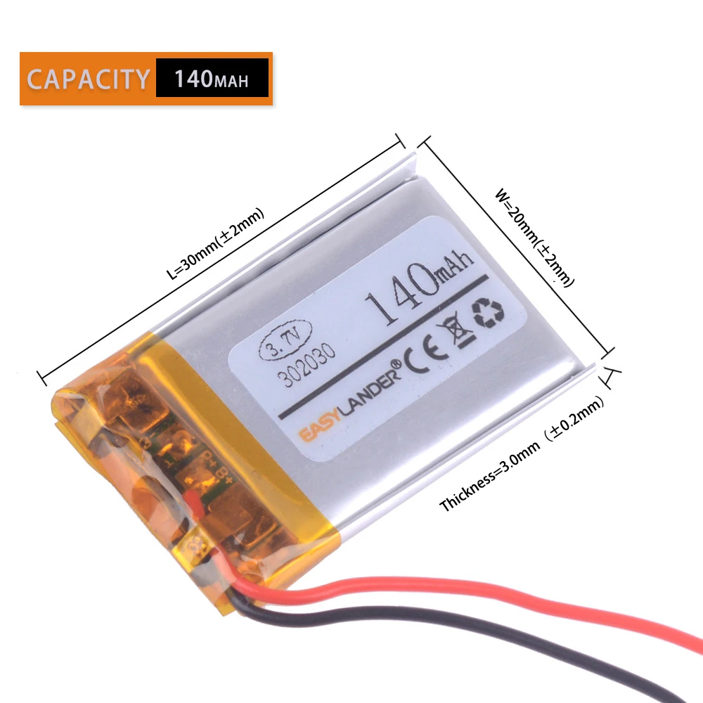 302030 140mah 402030 200mah 502030 250mah 602030 320mah 702030 500mah 802030 550mah литий-полимерный литий-ионный
