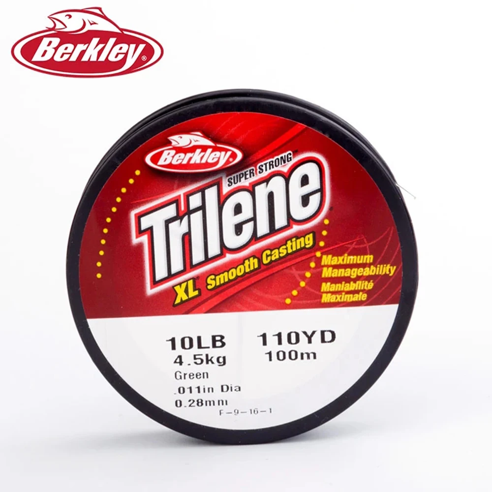 Berkley Trilene XL 100M 110YD рыболовная леска 2-20 анг. Фунт. Сверхпрочная гладкая нейлоновая