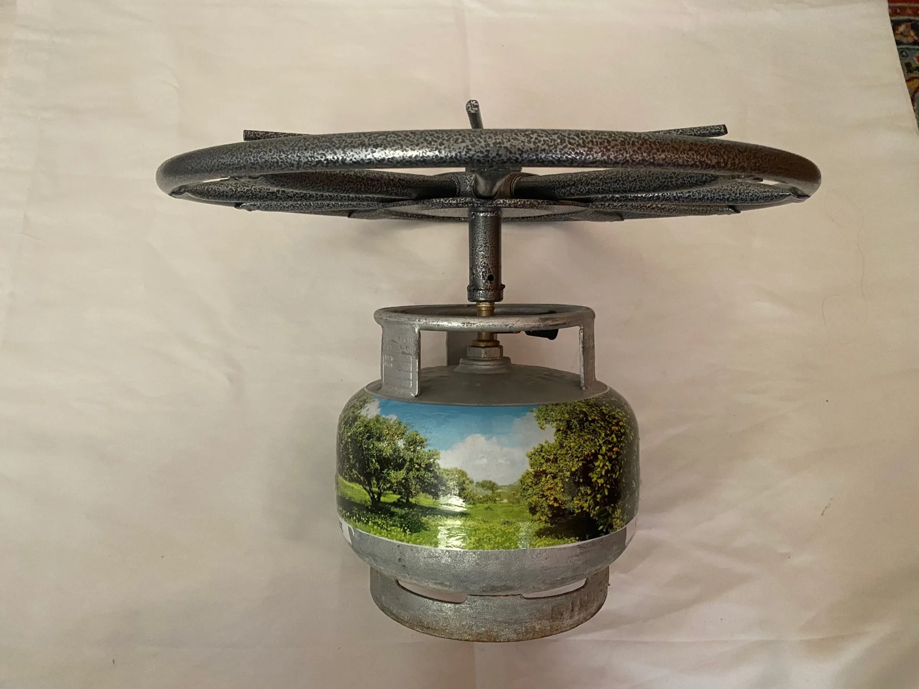 

GRANDPA TRKYE'DE TEK 50 CM ROTARY BALIKLI KADAIFI FISH PATTY COOKING FURNACE