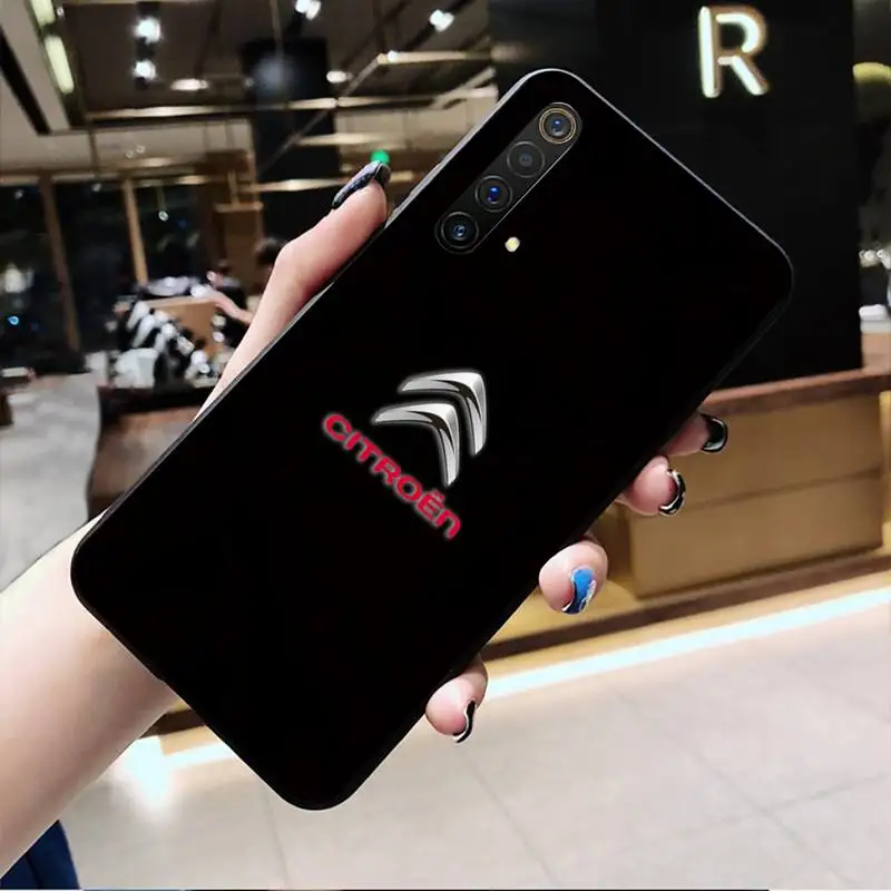 

Luxury France car Citroen Logo Phone Case For OPPO Realme 6 Pro Realme C3 5 Pro C2 RENO2-Z A11X